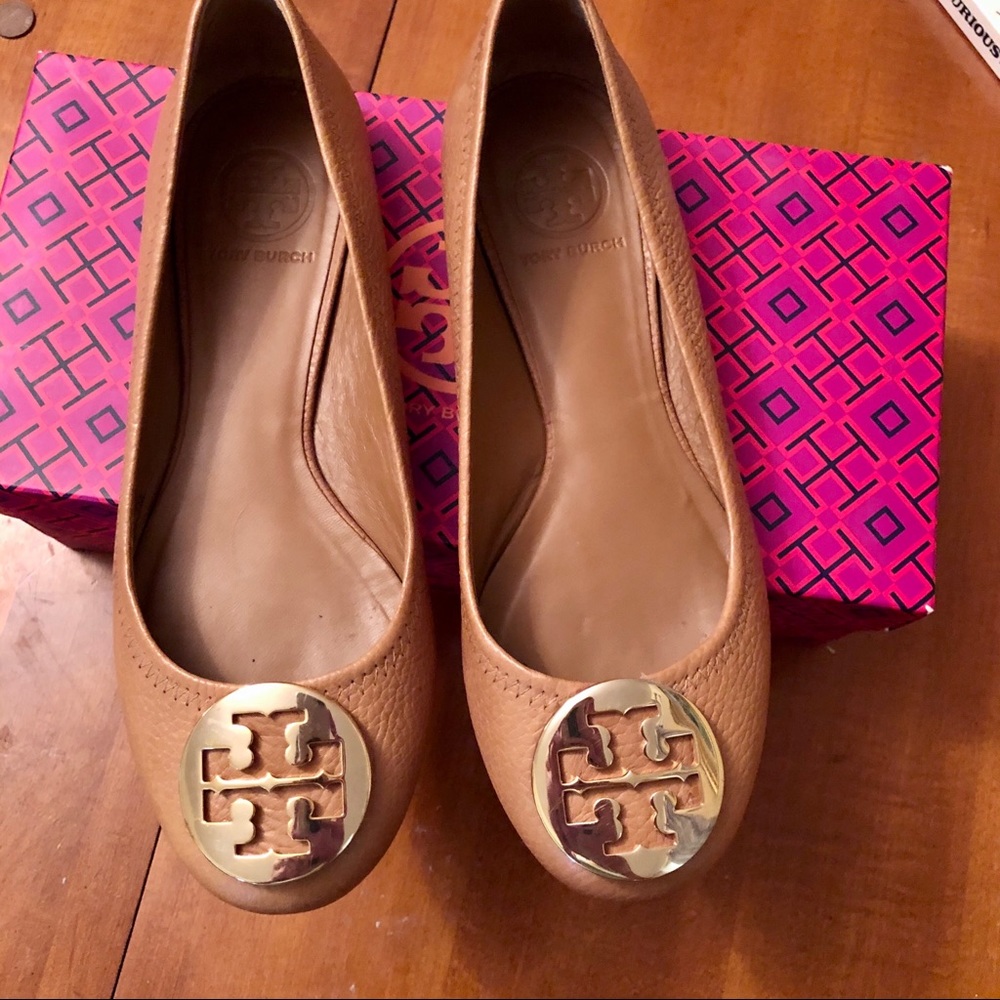 Tory Burch Reva Flats Sz7 w/box